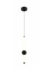 Lampa wisząca LED tuba z kulą czarna designerska uniwersalna dekoracyjna ściemnialna MELITA 331510132 Trio